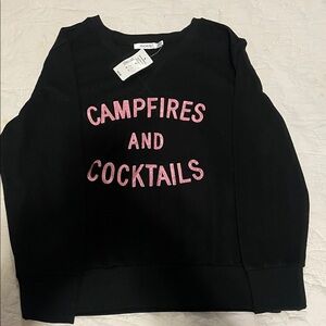 Ricki's Black Sweater with Pink Lettering